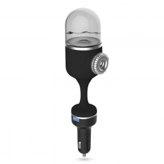 Car Plug Air Humidifier Purifier, Vehicular Essential Oil Ultrasonic Humidifier USB Charger